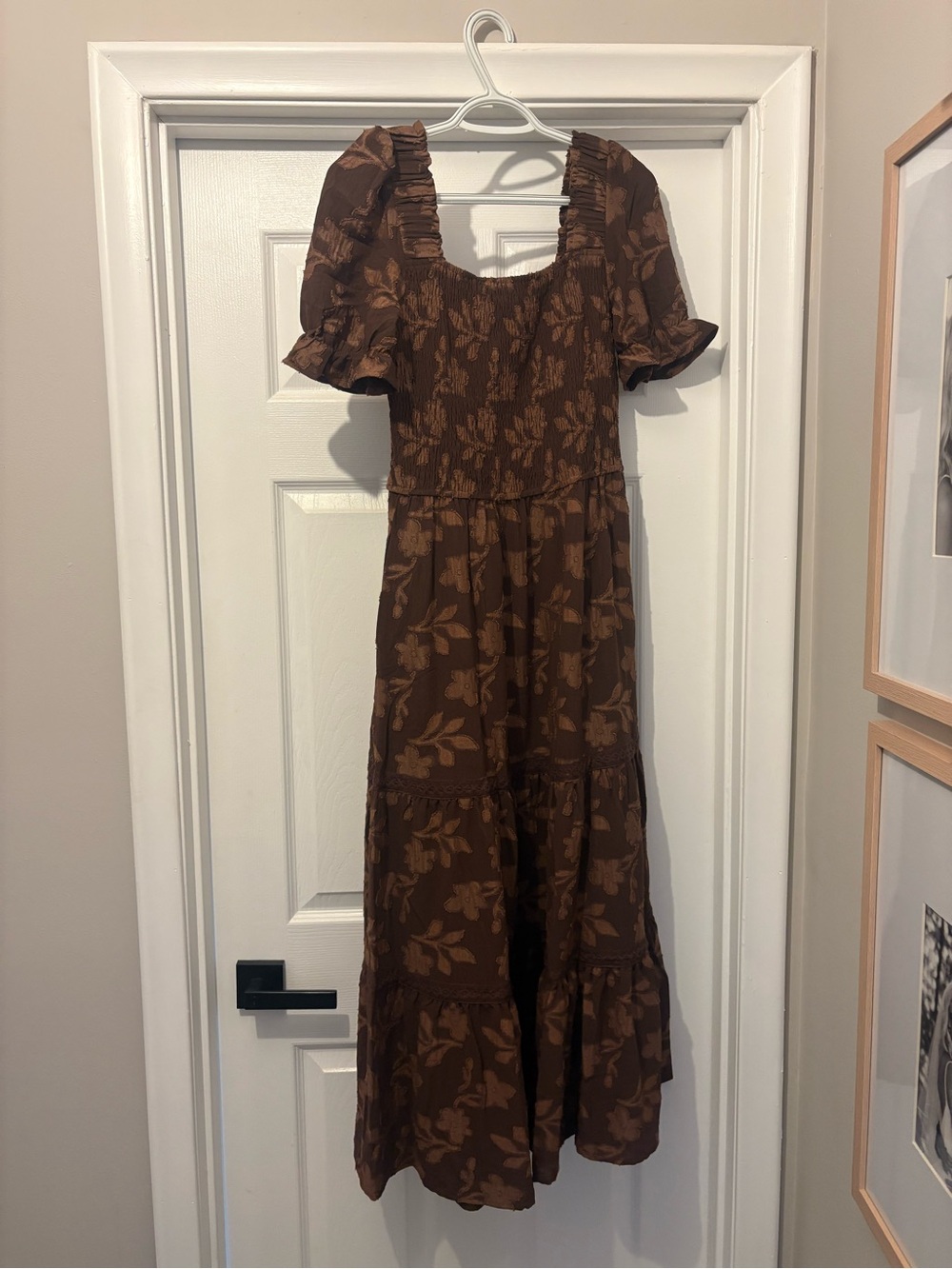 Amazon size small brown floral dress size small new with tag